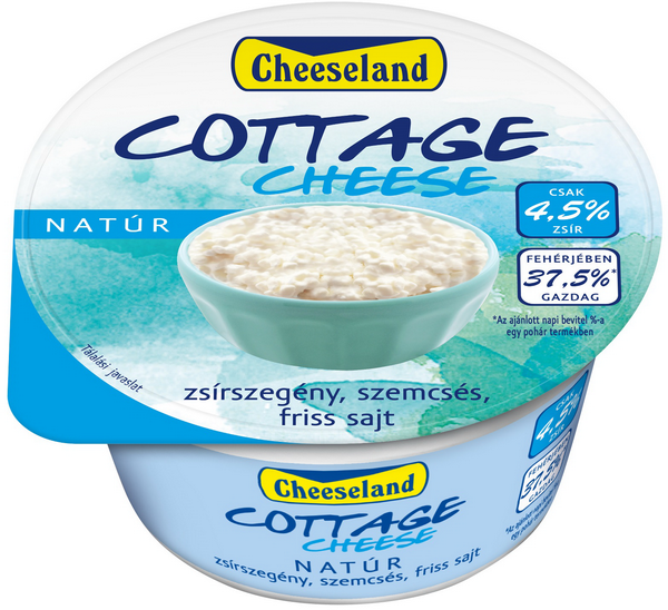 cheeseland cottage cheese natur tegely